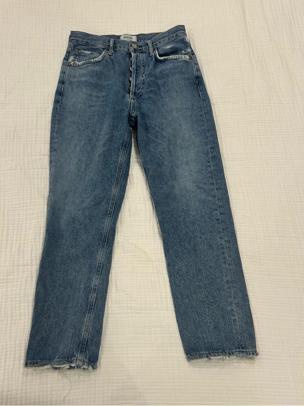 AGOLDE Riley Crop high rise straight jeans